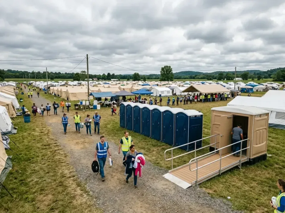 disaster-relief-camp-restrooms-010 — frequently asked questions, Dumpster & Portable Bathrooms Rental in Merrillville, IN